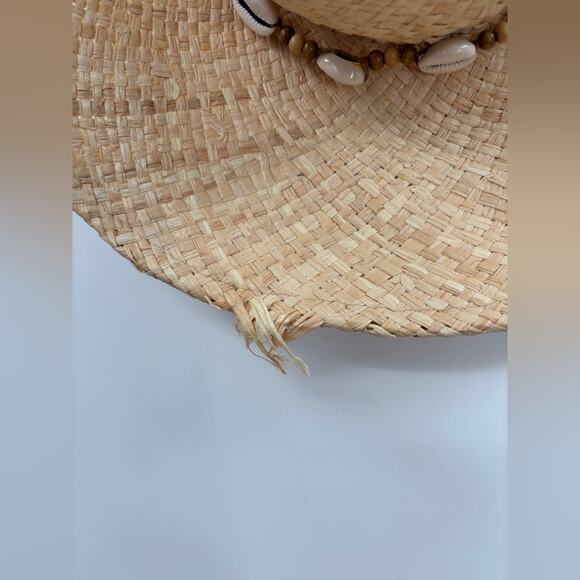 Seafolly Raffia Cowgirl Hat in Natural - Picture 5 of 7